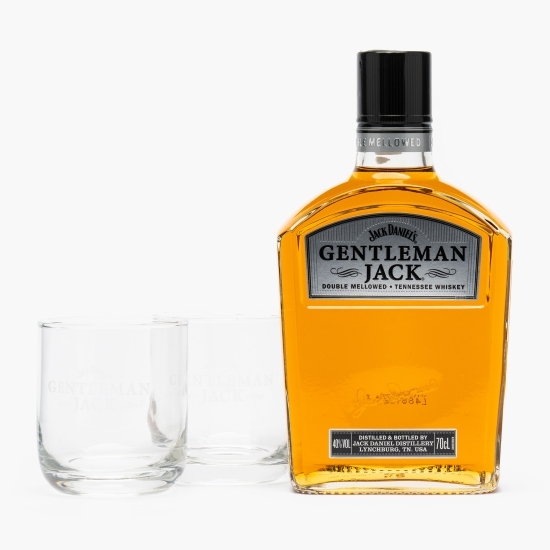 Whiskey Gentleman Jack, 40%, 0.7l + 2 pahare