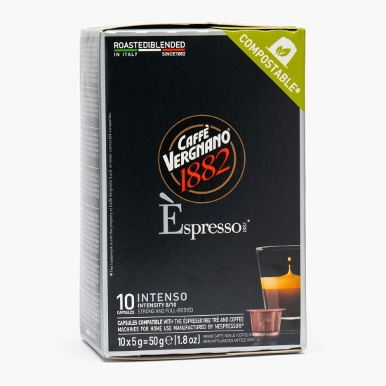 Capsule cafea Espresso Intenso, compatibile Nespresso, 10 băuturi