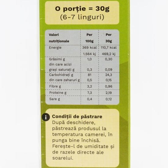 Fulgișori eco de porumb crocanți, fără gluten, fără zahăr 225g