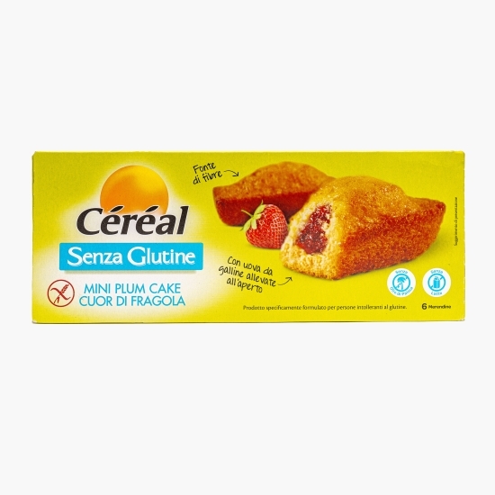 Minichec cu cremă de căpșuni fără gluten și lactoză 210g