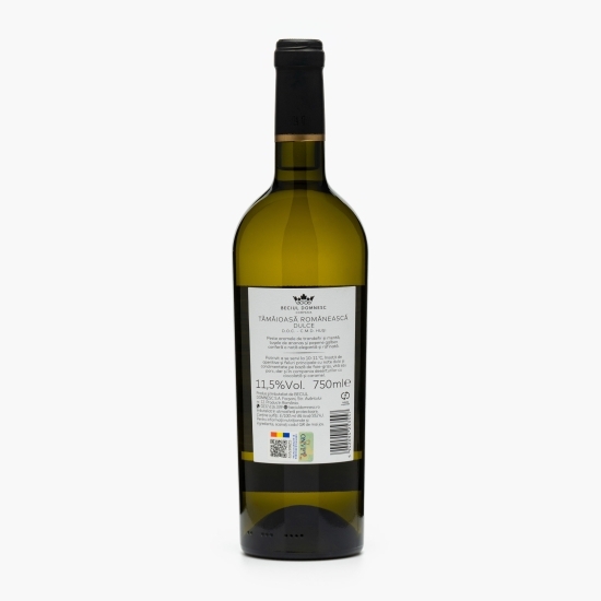 Vin alb dulce Tămâioasă Românească, 11.5%, 0.75l