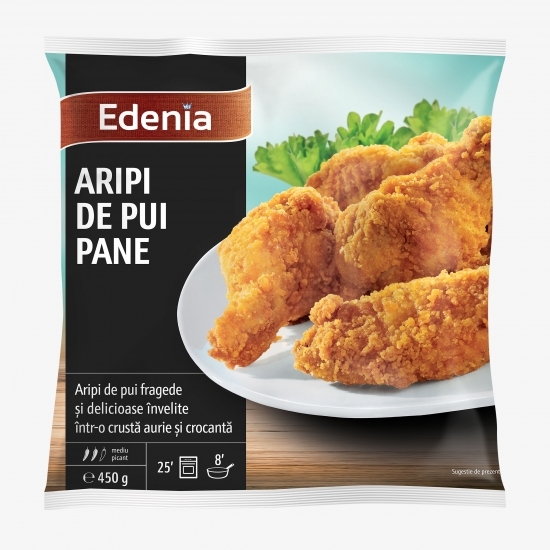 Aripi de pui pane 450g