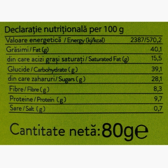 Drajeuri de ciocolată neagră și fistic 80g