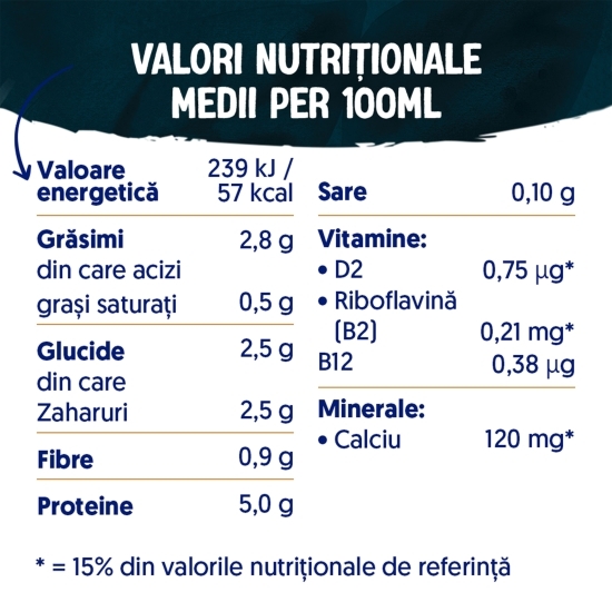 Băutură din soia cu proteine, calciu și vitamine 1l