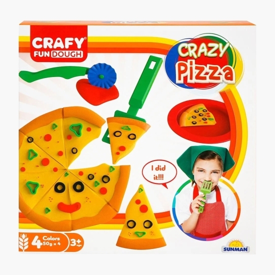 Set plastilină cu accesorii pentru pizza, +3 ani