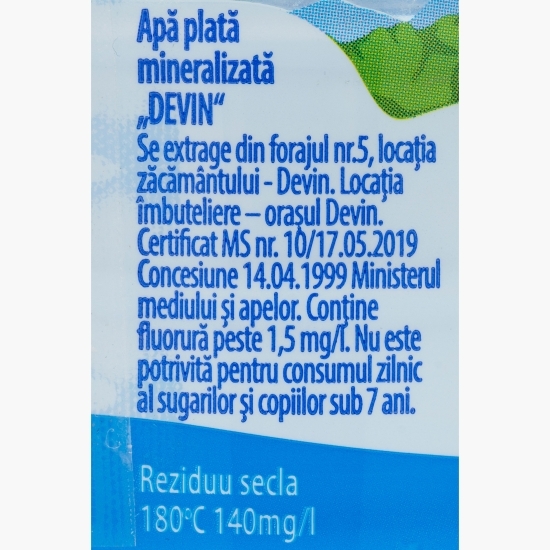 Apă plată mineralizată, natural alcalină 0.5l