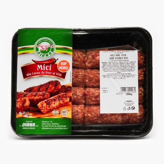 Mici din carne  de porc și vită ușor picanți 1kg