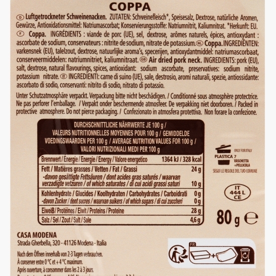 Coppa 80g