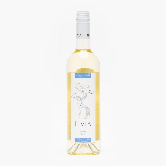 Vin alb sec Livia Șarba D.O.C., 12%, 0.75l