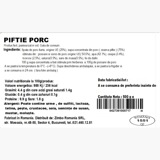 Piftie de porc 500g