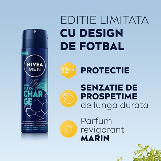 Deodorant spray Ultra Charge, Ediție limitată, 150ml