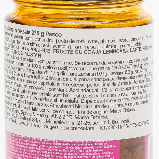 Pastă Garam Masala 270g