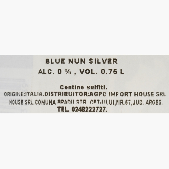 Băutură aromată spumoasă alb sec Silver 0% alc. 0.75l