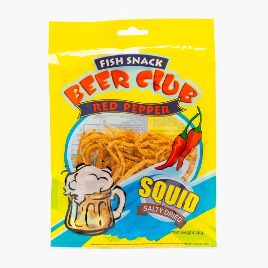 Calamar sărat și uscat cu ardei roșu Fish Snack 46g