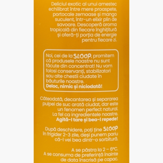 Suc presat la rece din mere, portocale și mango Fresh Juice Orange Mix 330ml