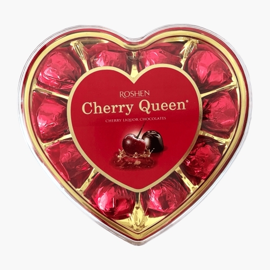 Praline de ciocolată cu lichior și vișine Cherry Queen 122g