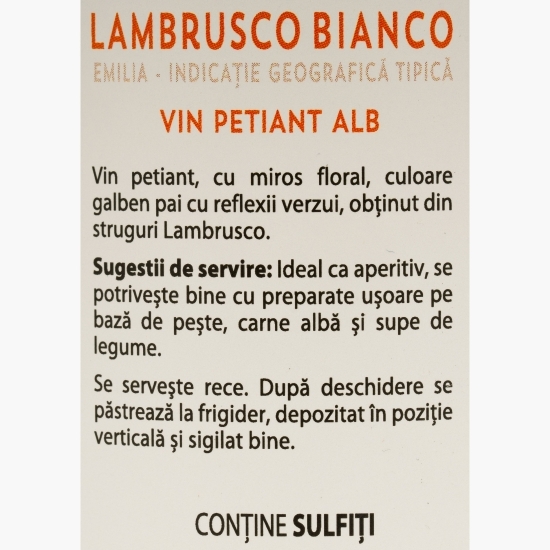 Vin petiant Lambrusco Bianco Emilia IGT, 8%, 0.75l