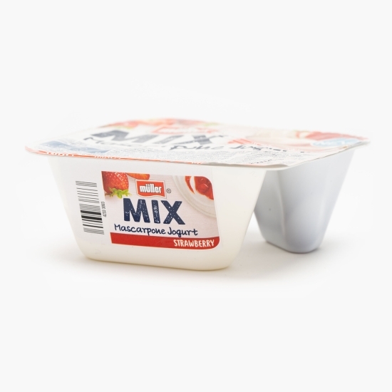 Iaurt mix mascarpone căpșuni 130g