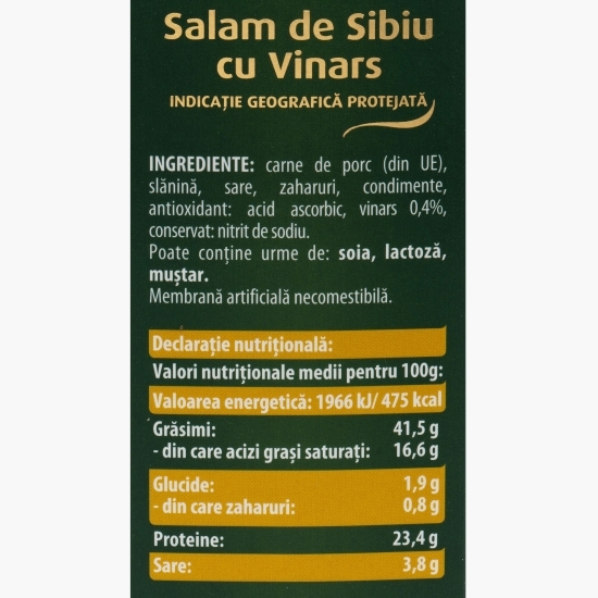 Salam de Sibiu Vinars IGP 470g