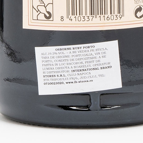 Vin roșu dulce Porto Ruby, 19.5%, 0.75l