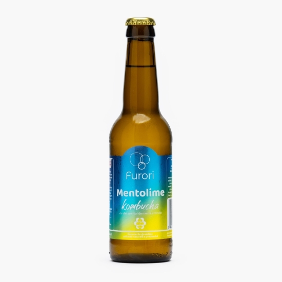 Băutură răcoritoare din kombucha cu aromă de mentă și lămâie 330ml