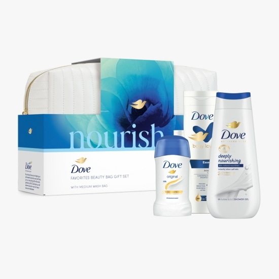 Set cadou Advanced Care: gel de duș Deeply Nourishing 225ml & loțiune de corp 250ml & deodorant stick Original 40ml