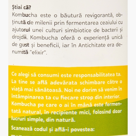 Kombucha eco cu ghimbir și citronela 0.33l