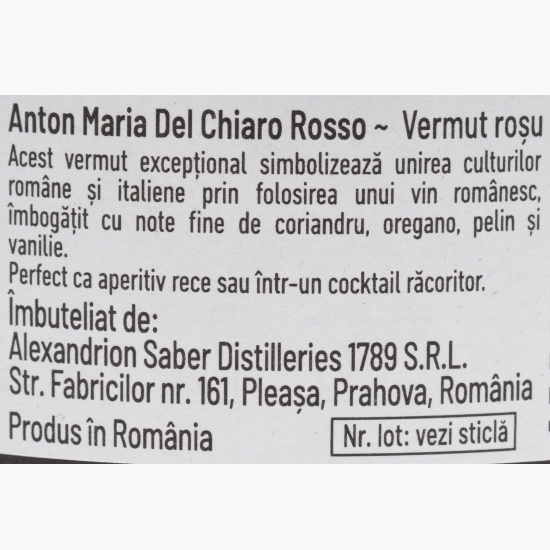 Vermut Rosso 16%, 0.75l