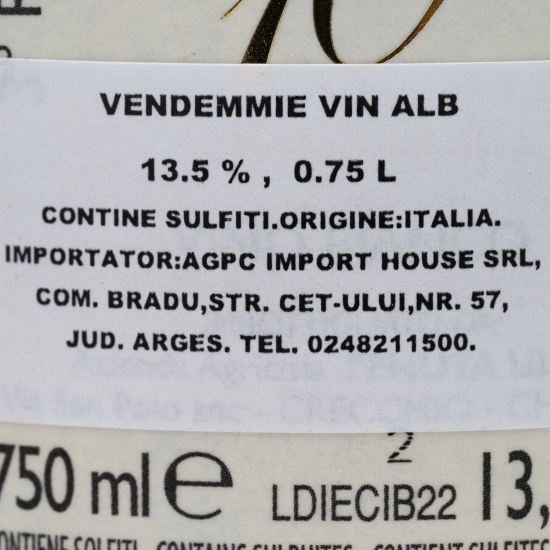 Vin alb sec 10 Vendemie Bianco Limited Edition, 13.5%, 0.75l