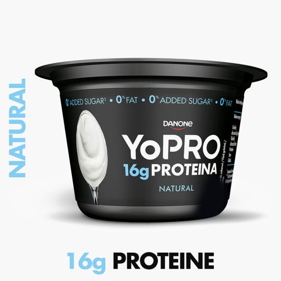  Produs lactat fermentat natur, bogat in proteine, 0% grăsime, 160g