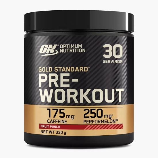 Pre Workout Gold Standard, aromă punch de fructe, 330g