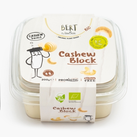 Specialitate vegetală eco Cashew Block din caju 200g