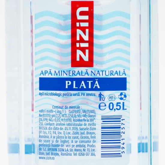 Apă minerală naturală plată 0.5l