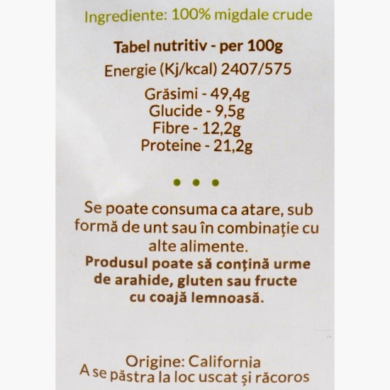 Migdale crude nonpareil 250g