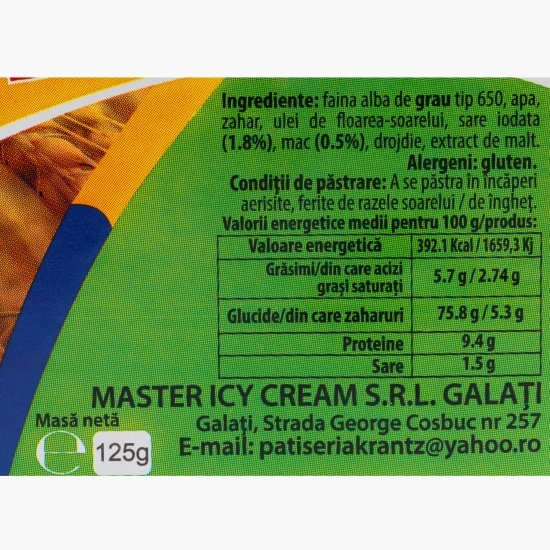 Covrigi împletiți crocanți 125g