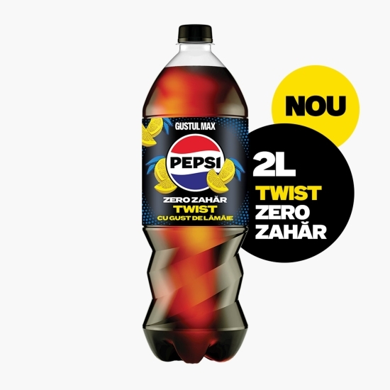 Băutură carbogazoasă aromă cola Twist Zero Zahăr 2l