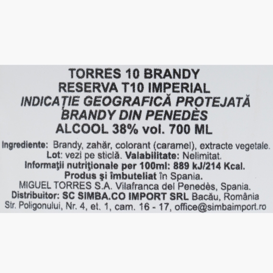 Brandy Reserva T10 Imperial, 38%, 0.7l