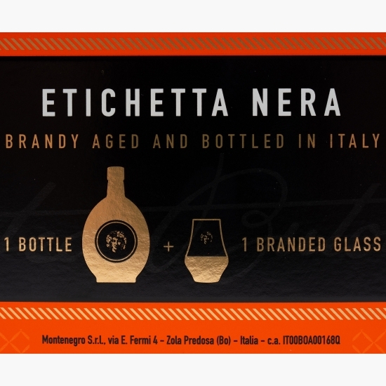 Brandy Etichetta Nera 38% alc. 0.7l + pahar