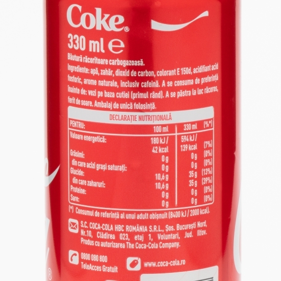 Băutură carbogazoasă cola doză 6x0.33l