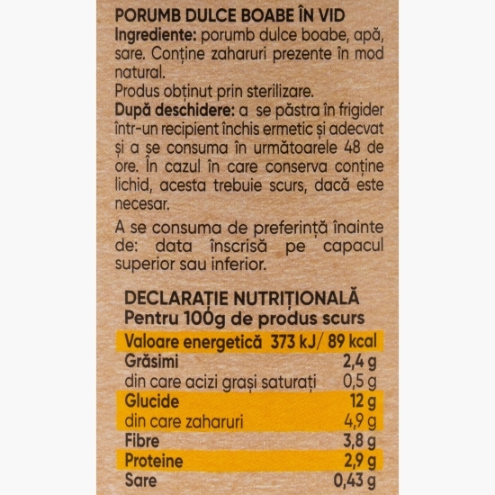 Porumb boabe Gold 680g