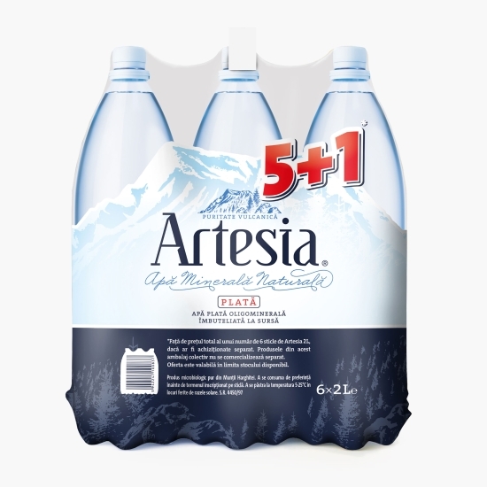 Apă minerală naturală plată 6x2l (5+1)