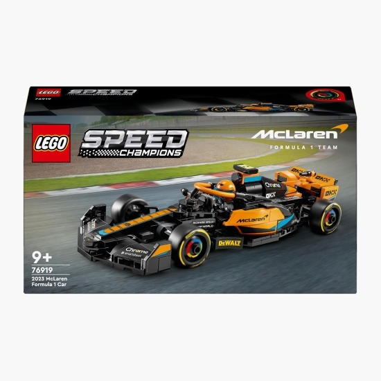 Mașină de curse McLarren de Formula 1 2023, 76919 Speed Champions, + 9 ani