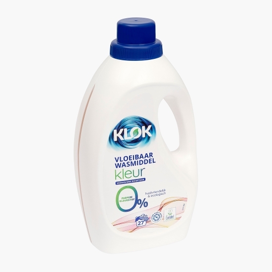 Detergent lichid pentru rufe colorate 0% parfum, 0% coloranți, 27 spălări, 1.485l