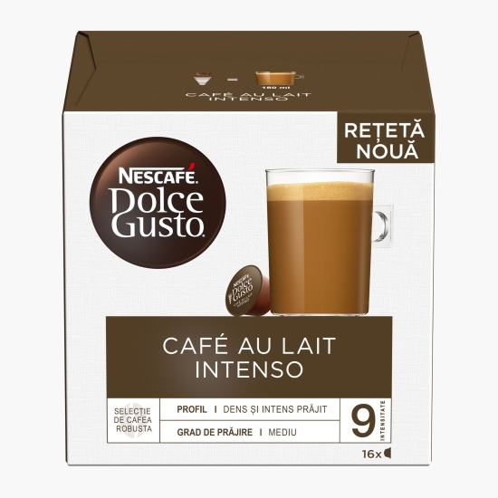 Café au Lait Intenso 16 băuturi 160g, capsule cafea 