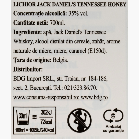 Lichior Tennessee Honey Whiskey, 35%, USA, 0.7l