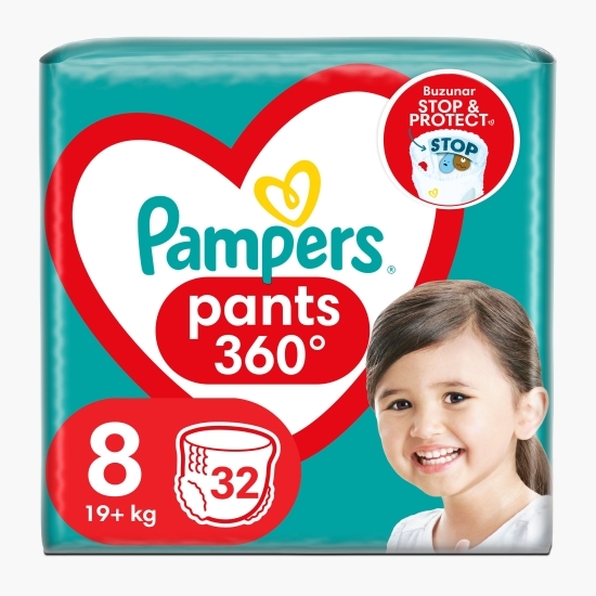 Scutece chiloțel Pants Jumbo Pack mărimea 8, 19kg+, 32 buc