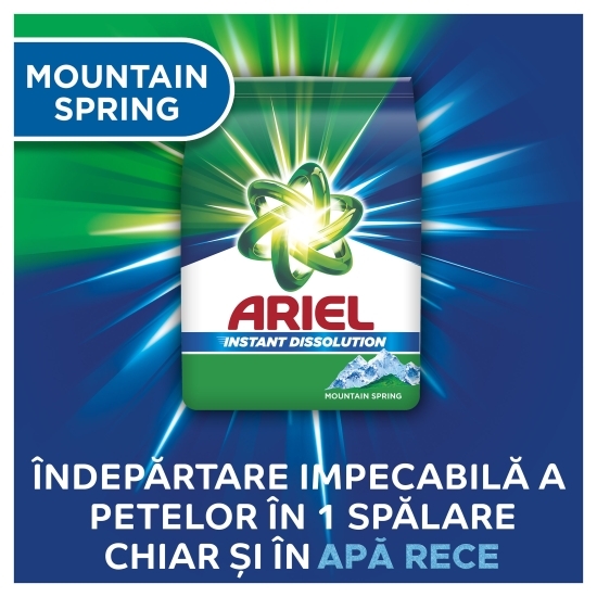 Detergent de rufe pudră Mountain Spring, 40 spălări, 3kg