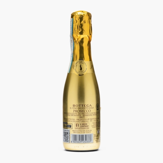 Vin spumant alb brut Prosecco Gold, 11%, 0.2l