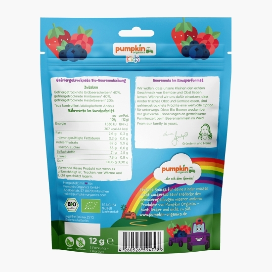 Chipsuri eco mix fructe de pădure 12g, +3 ani