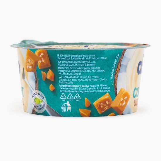 Produs fermentat din cocos cu caramel sărat 120g